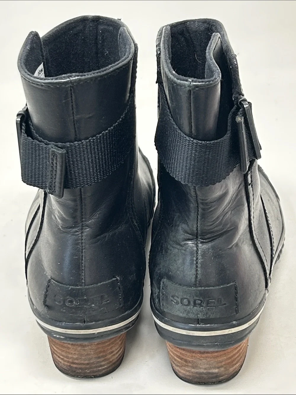 Sorel Slimboot Short Pull-On Boots Size 10 Black